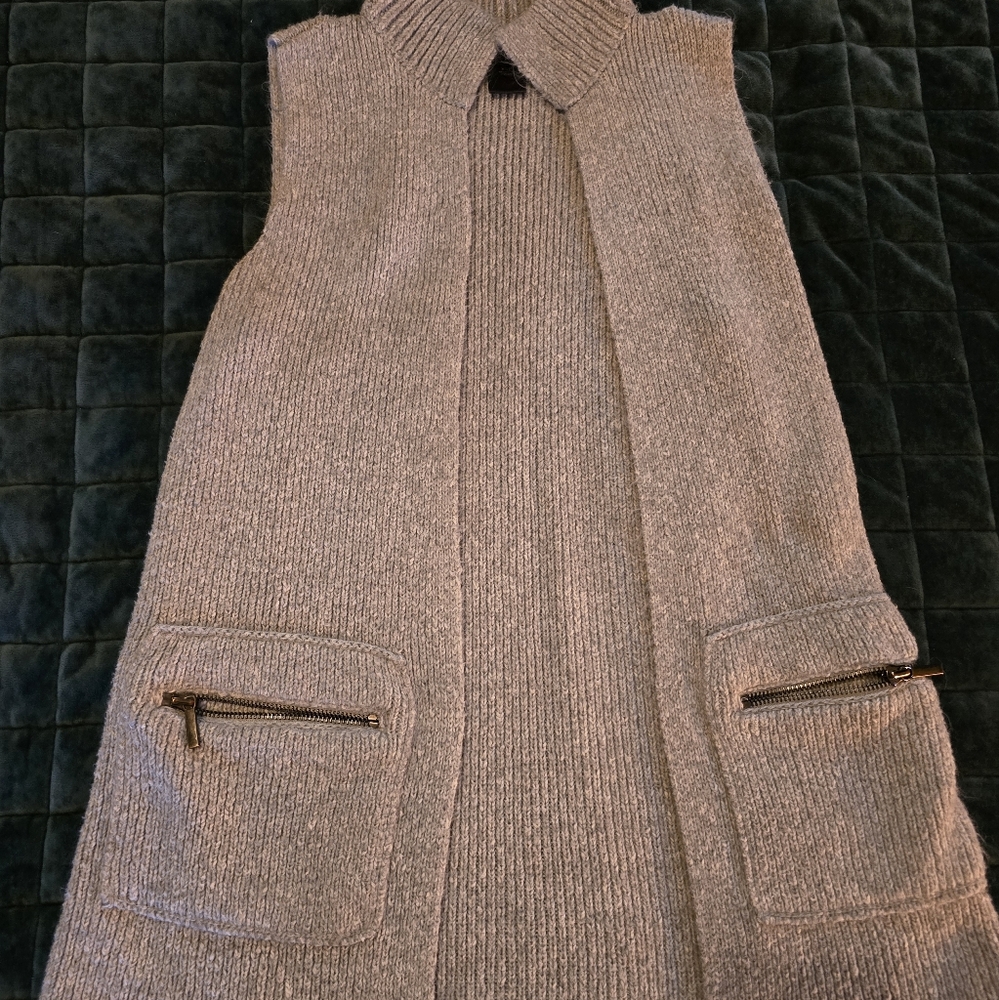 open sweater vest